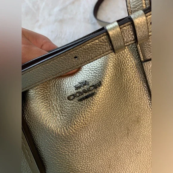 Coach 31037 Platinum Metallic Charlie Carryall